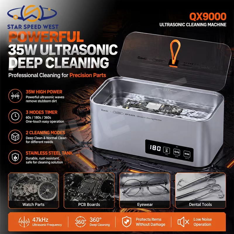 Body Jewelry Repair - QIANLI QX9000 Ultrasone Reiniger 35W 47kHz
