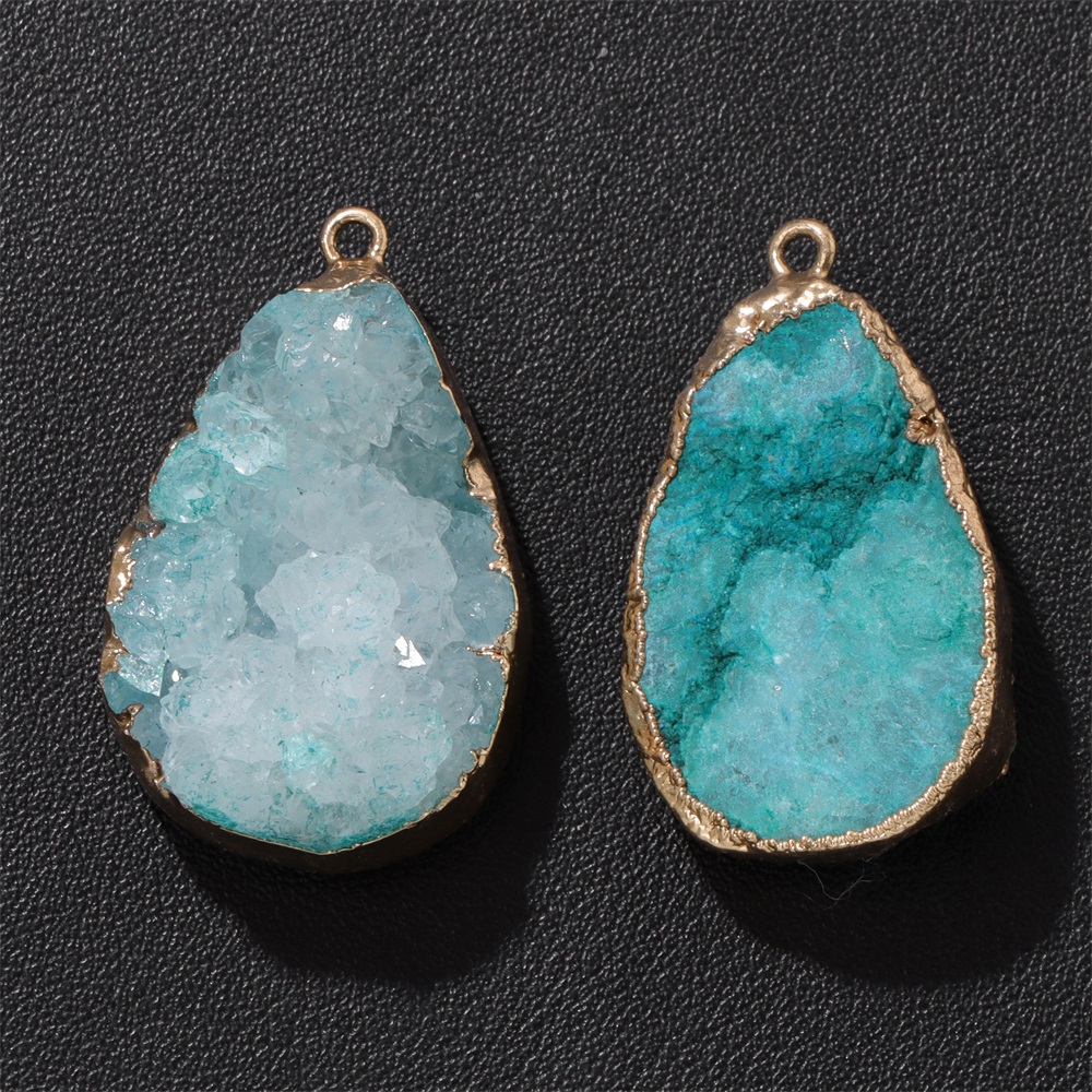 Body Jewelry Unique - 1PC Natuurlijke Agaat Geode Hanger 25x38mm