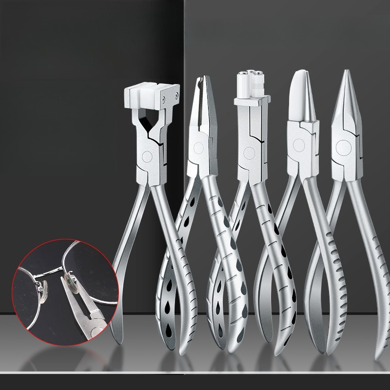 Body Jewelry Repair - Briltang neuspad tang tempelverstelling gereedschap spiegel