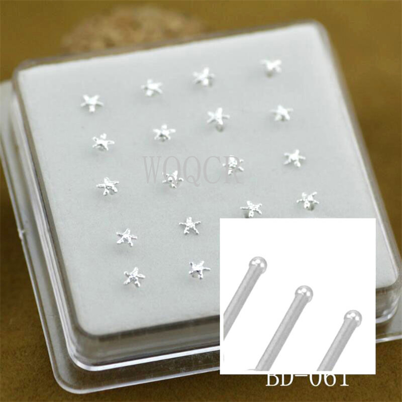 Body Jewelry Jewelry Box - 20 stks/doos Frosted Oppervlak Sterren Vorm