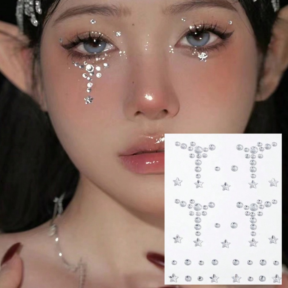 Body Jewelry Eyebrow - Gezicht & Lichaam Edelsteen Stickers Ooghoek
