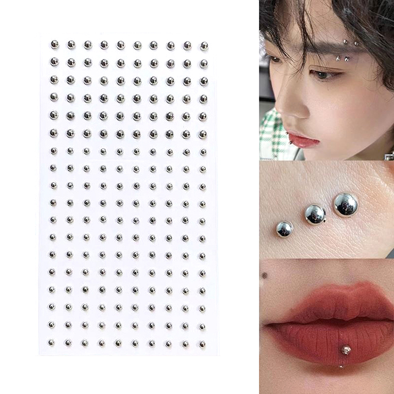 Body Jewelry Eyebrow - Diamant Sticker Fake Neus Stud Zelfklevende