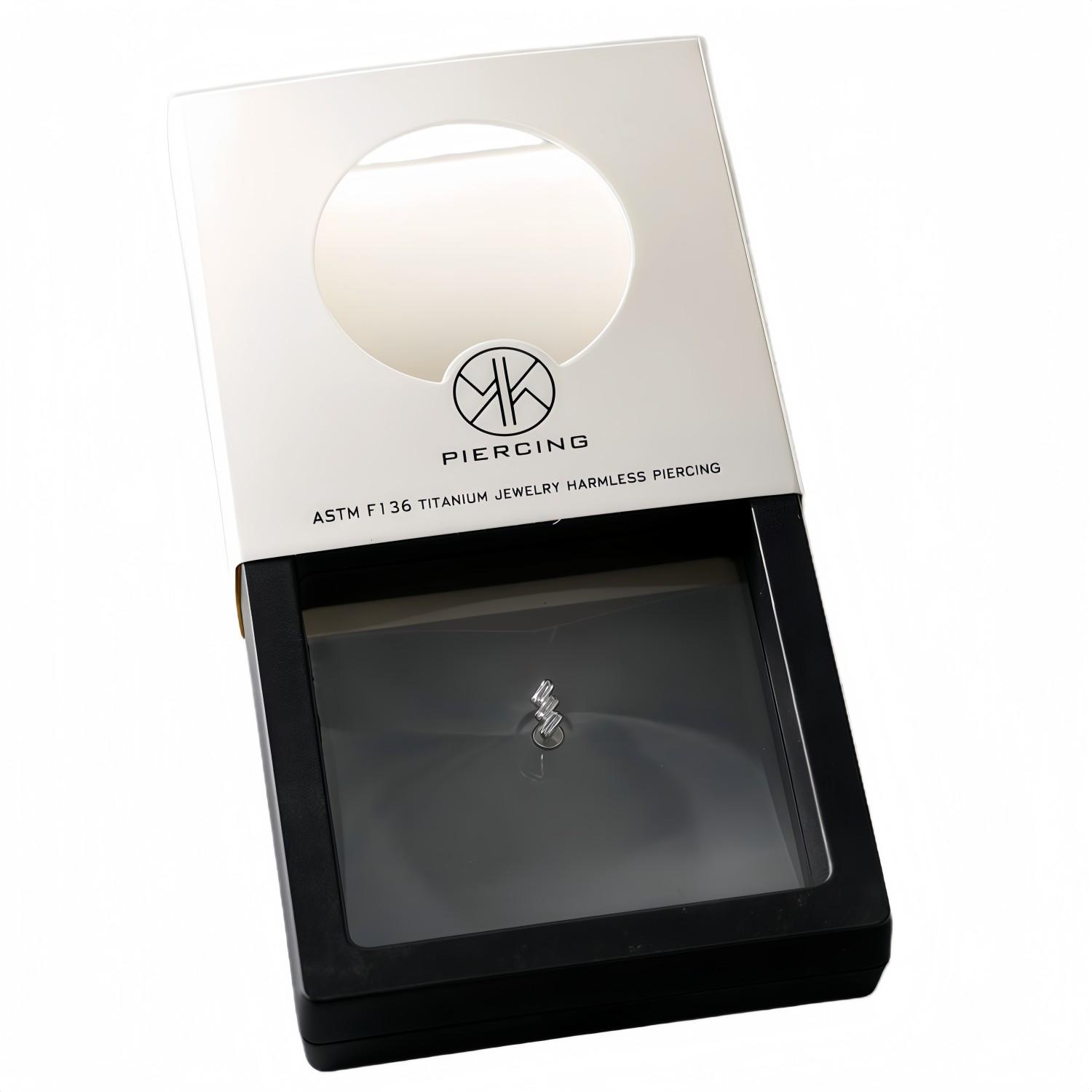 ATSM F136 Titanium Lip Zirkoon - Body Jewelry Jewelry Box recensie en prijs