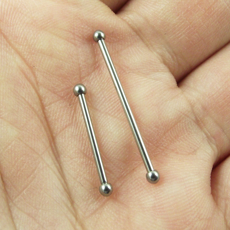 SaYao 2 stuks 2mm mini bal Rvs - Industrial Barbell Long recensie en prijs