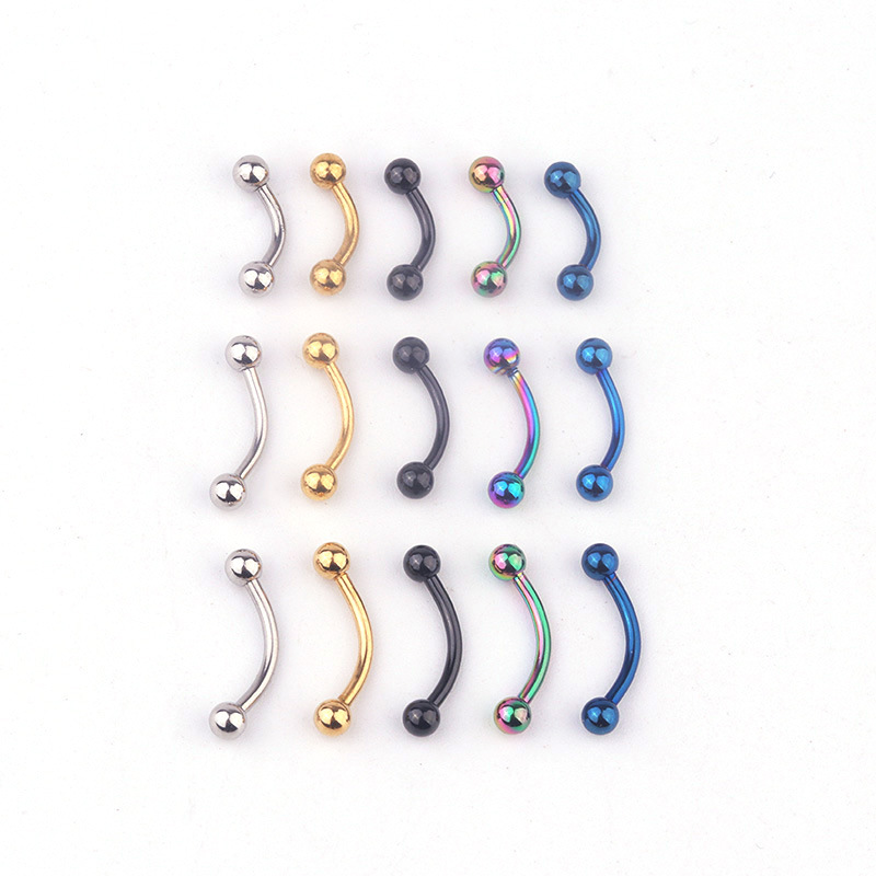 5 stks/partij 16G 316L Rvs Geb - Body Jewelry Eyebrow recensie en prijs