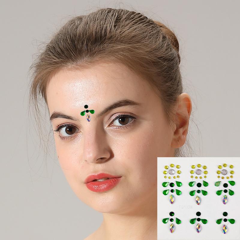 3D Eye Face Strass Stickers Gl - Body Jewelry Eyebrow recensie en prijs