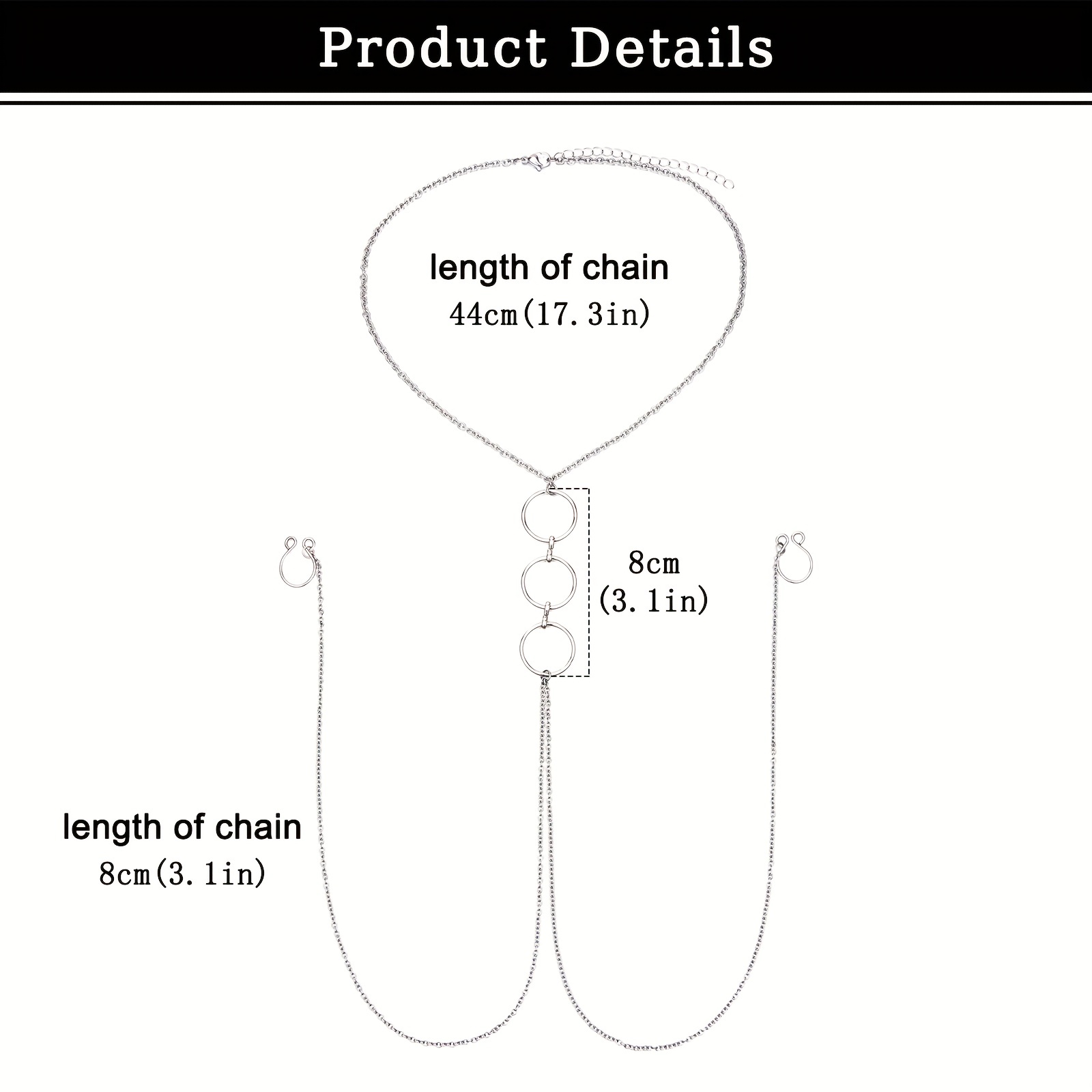 Heren Roestvrij Staal Nep Tepe - Body Jewelry Nipple Chain recensie en prijs