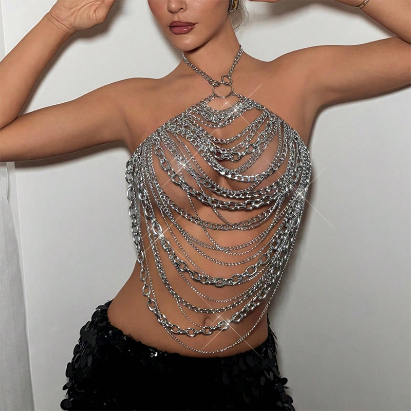 Handgemaakte zilveren kettingm - Body Jewelry Nipple Chain recensie en prijs