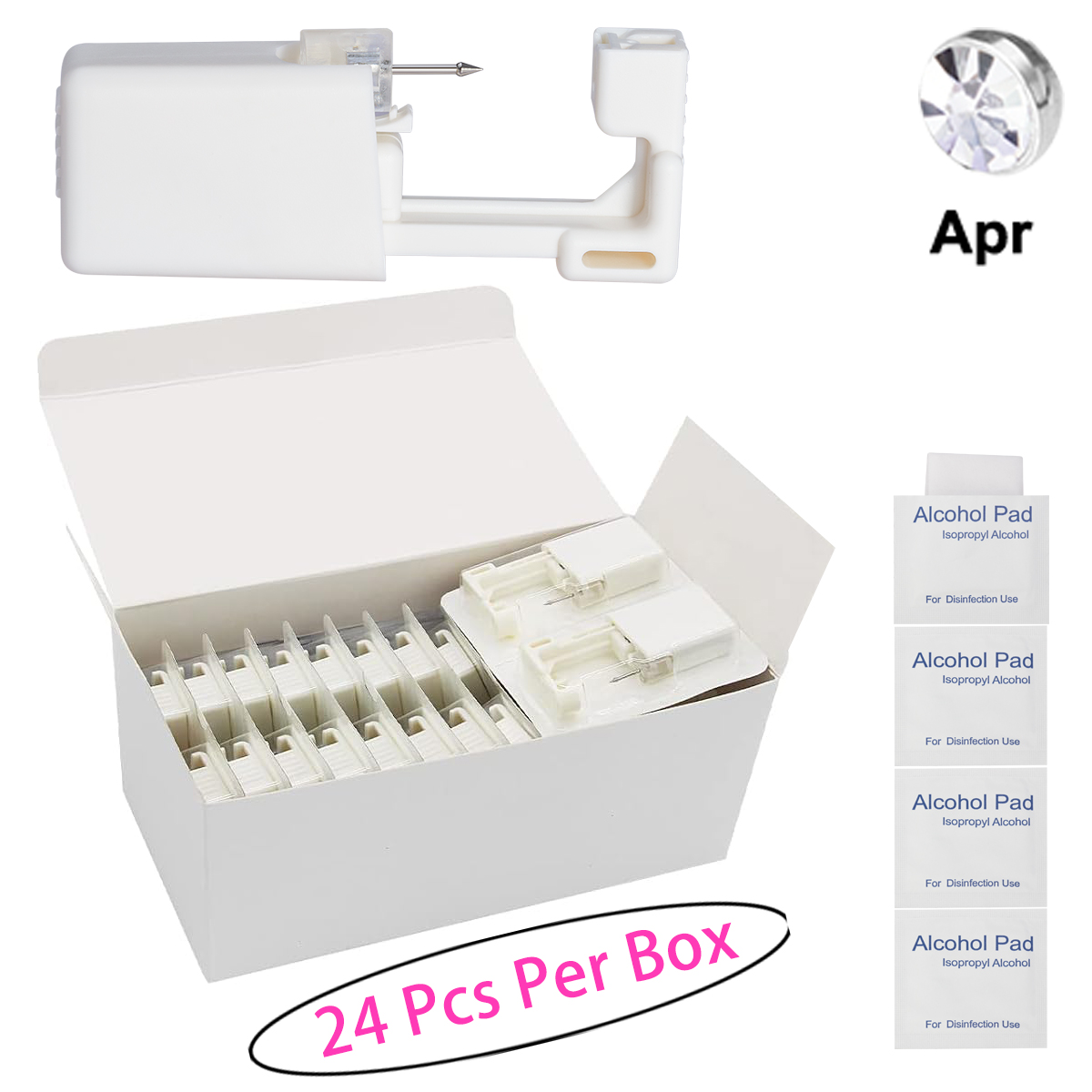 24 stuks/doos wegwerp neuspier - Body Jewelry Jewelry Box recensie en prijs