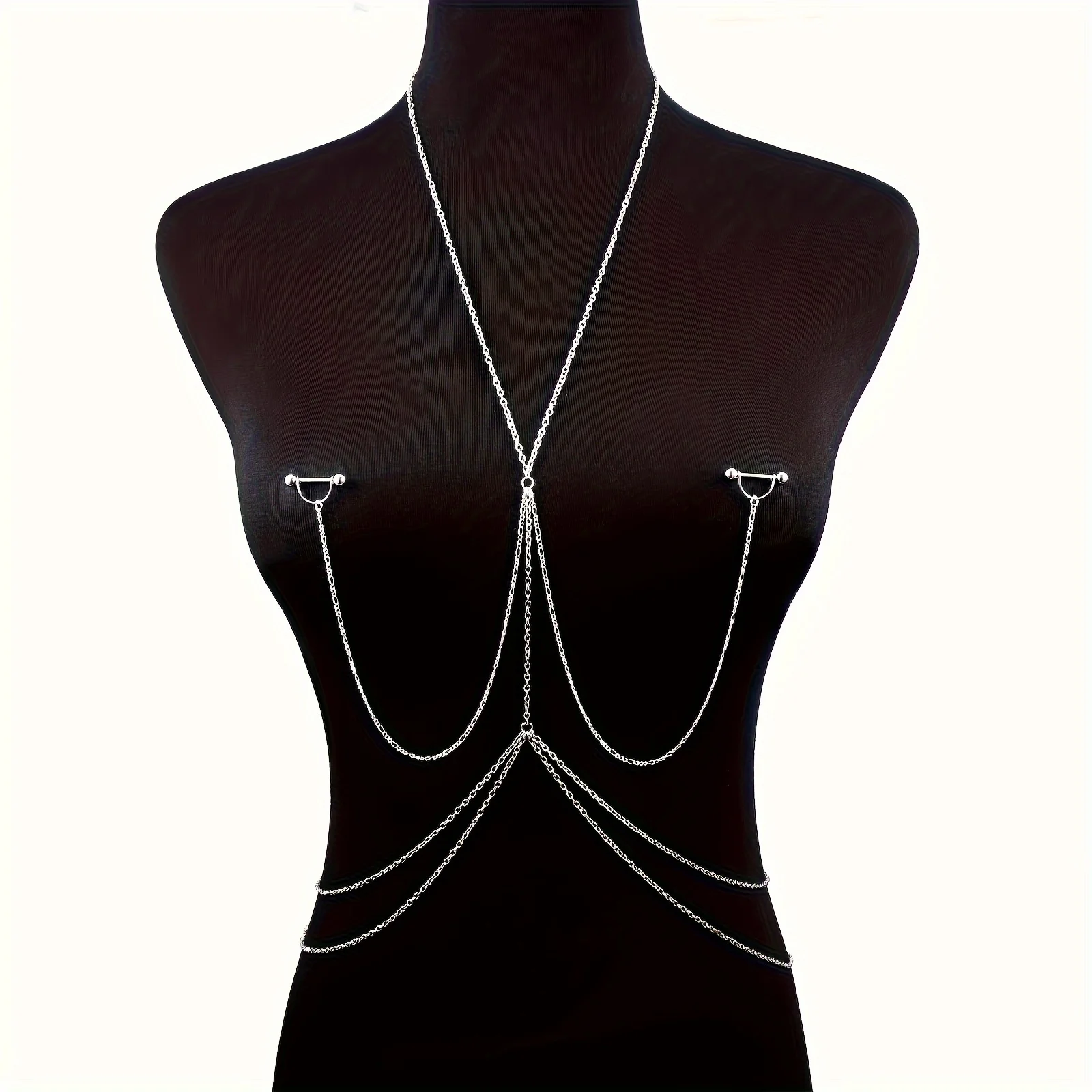 1pc elegante en sexy lichaamsk - Body Jewelry Nipple Chain recensie en prijs