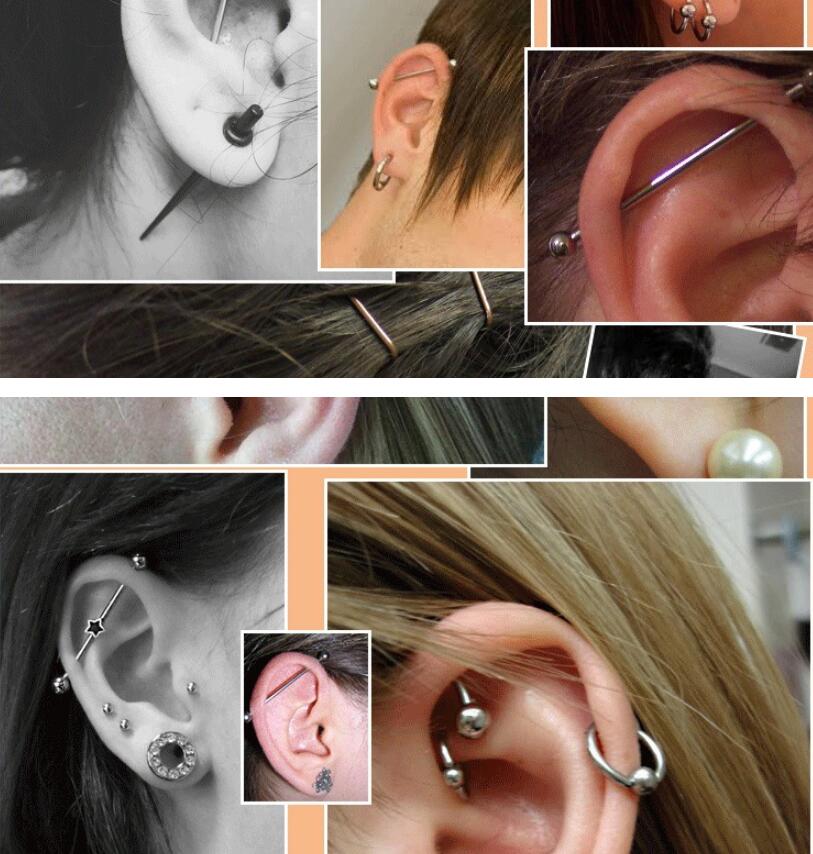 2 stuks 0,8 mm roestvrij staal - Industrial Barbell Long recensie en prijs