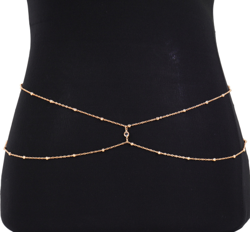 Doorzichtige Strass Kralen Bui - Body Jewelry Outfit recensie en prijs