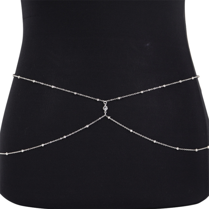 Doorzichtige Strass Kralen Bui - Body Jewelry Outfit recensie en prijs