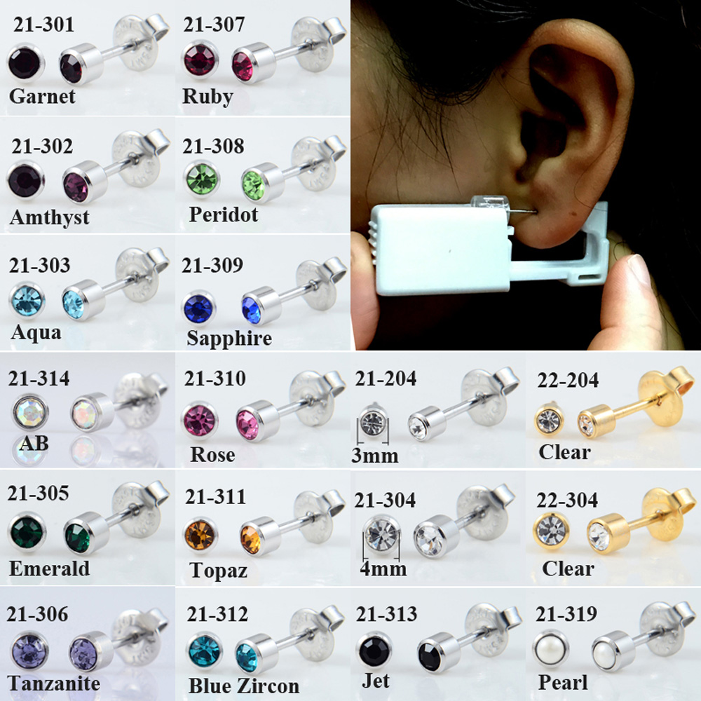 24 Stks/doos Geen Pijn Oorpier - Body Jewelry Jewelry Box recensie en prijs