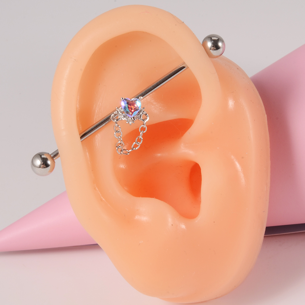 Hartvormige zirkoonkristal lan - Industrial Barbell Long recensie en prijs