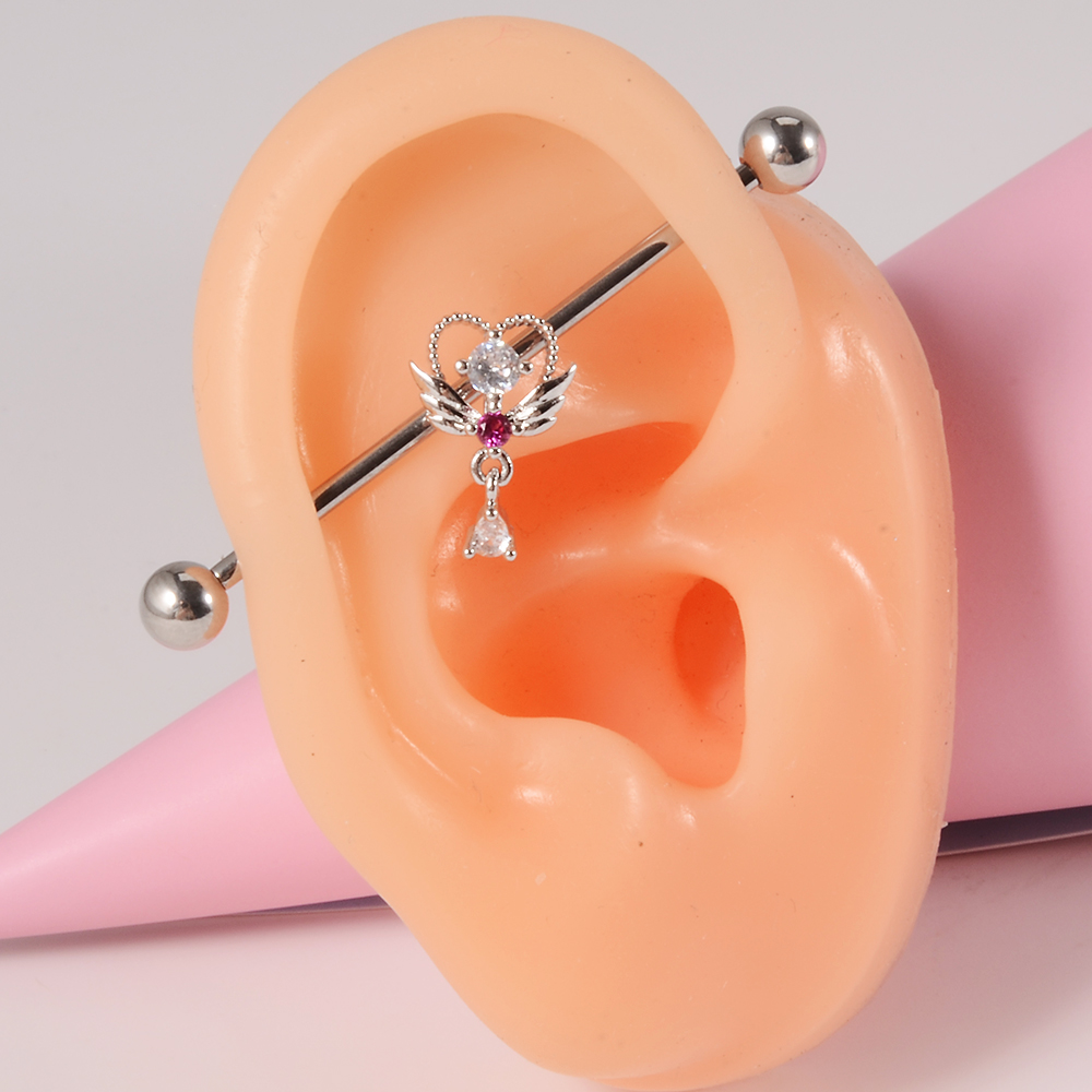 Hartvormige zirkoonkristal lan - Industrial Barbell Long recensie en prijs