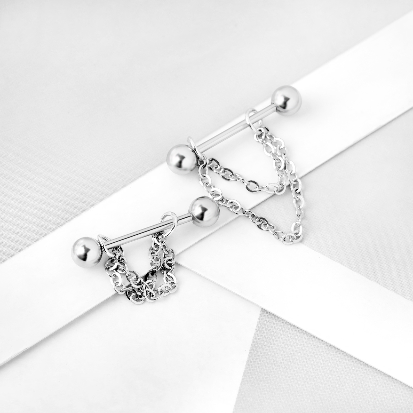 1 Paar Roestvrijstalen Tepel P - Body Jewelry Nipple Chain recensie en prijs
