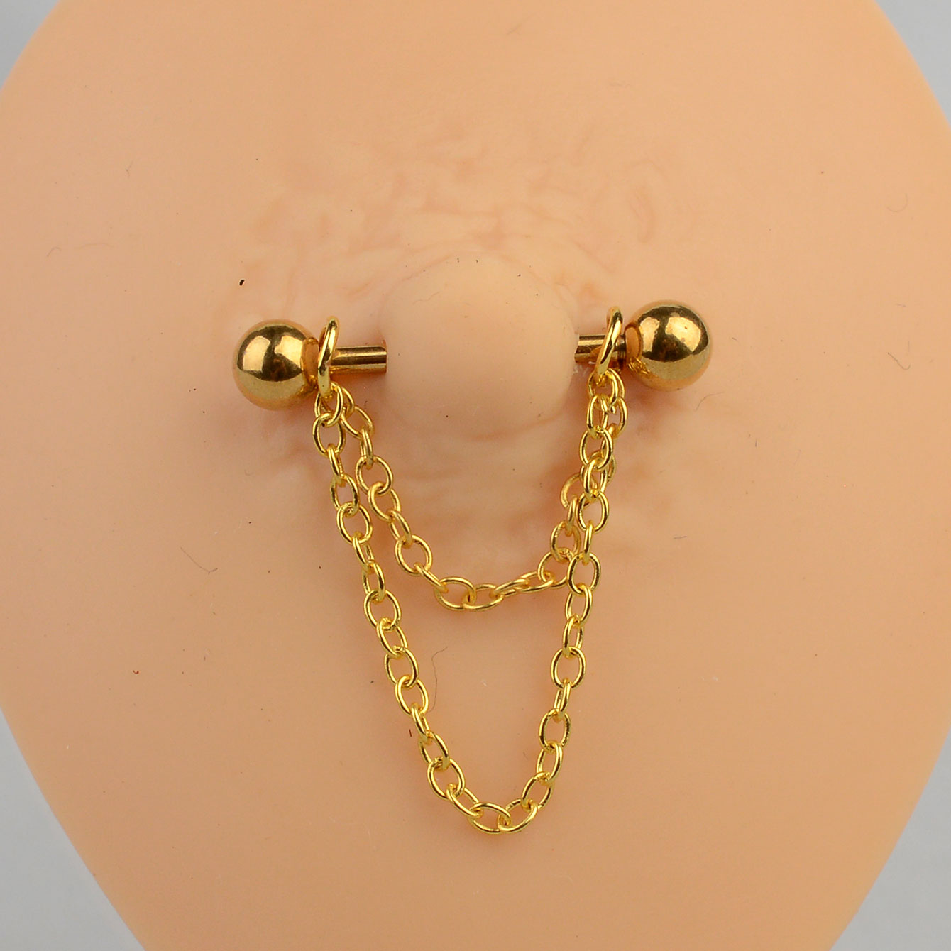 14G Black Punk Tepel Piercings - Body Jewelry Nipple Chain recensie en prijs