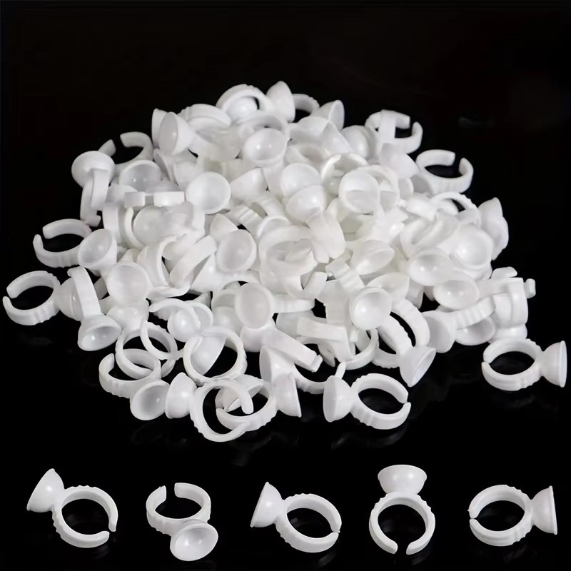 100 wegwerp witte lijmhouderri - Body Jewelry Tattoo recensie en prijs
